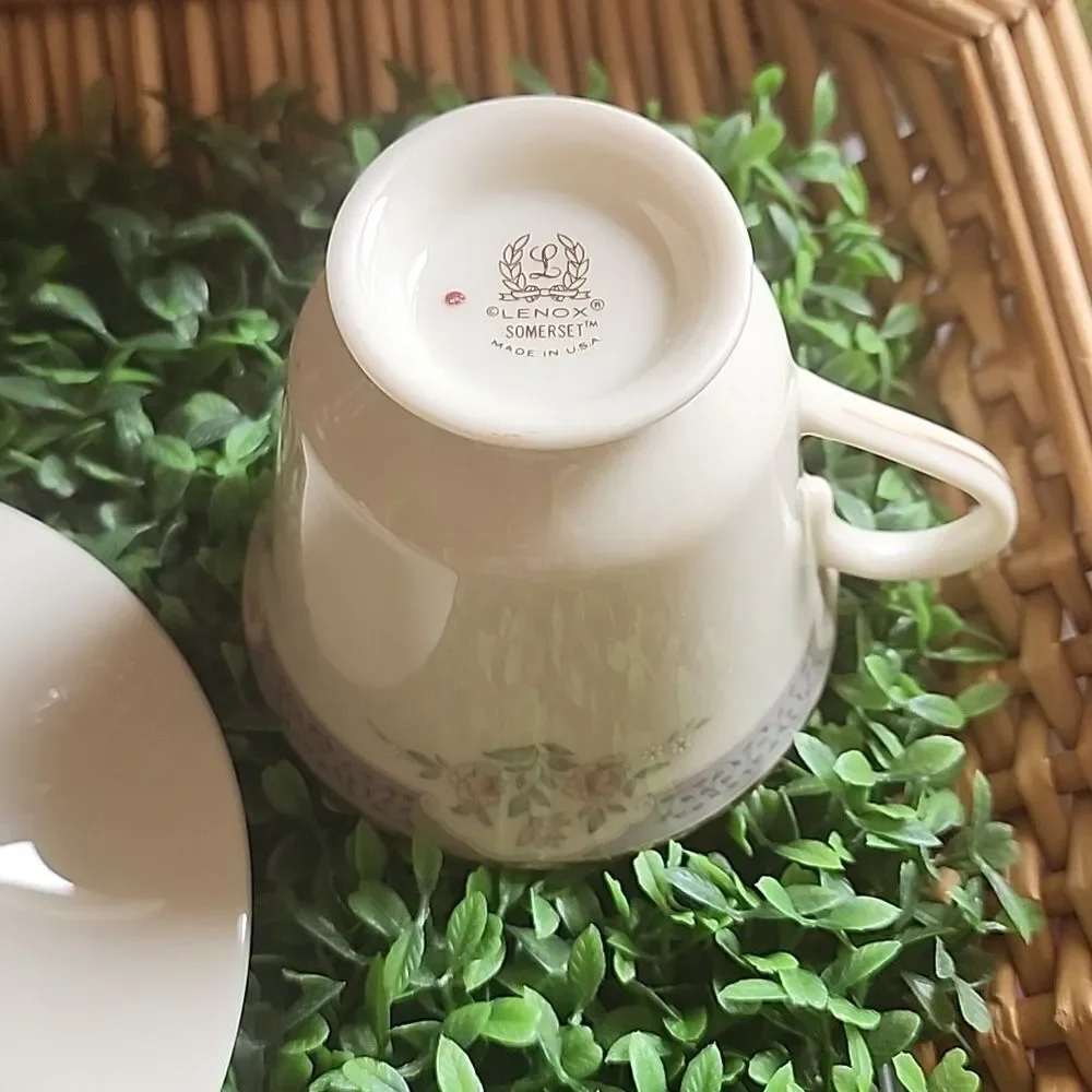 Romantic Feminine Lenox Somerset Teacup & Saucer